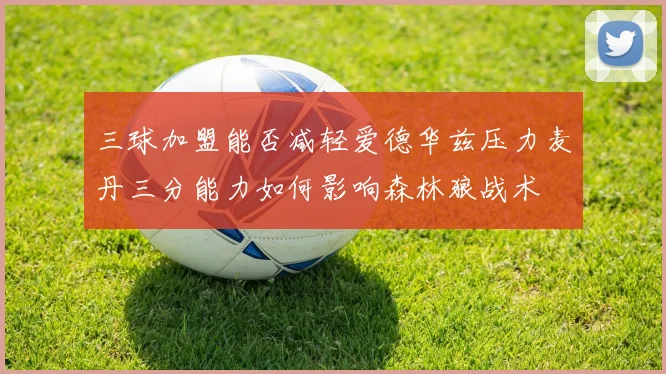 三球加盟能否减轻爱德华兹压力麦丹三分能力如何影响森林狼战术